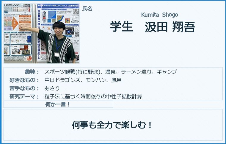 メンバー紹介